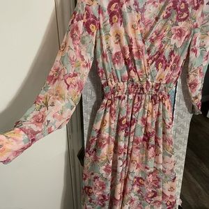 FLORAL LONG SLEEVE SUMMER DRESS